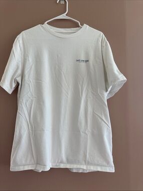 Aime Leon Dore White Café Leon Doré Logo Tee